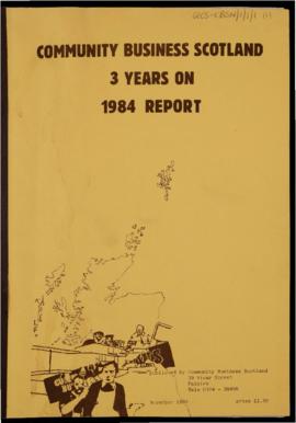 Community Business Scotland 3 years on: 1984 report