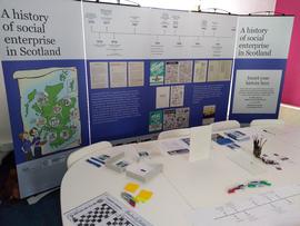 Photograph of of exhibition in Inverness Impact Hub